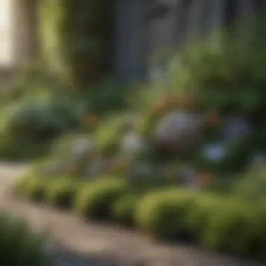 Balanced Ecosystem in Landscaping A balanced ecosystem in a landscaped yard with diverse flora