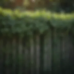 Overgrown ivy covering a garden fence