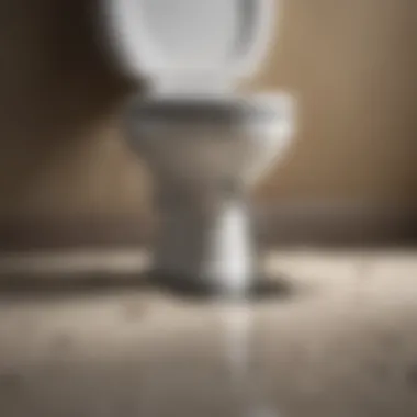 Understanding the Cause of a Clog Close-up of a toilet drain with a blockage
