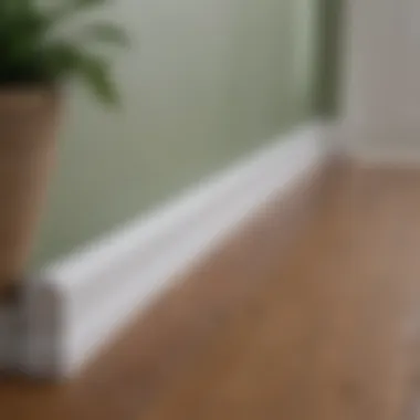 Clean baseboards in a well-lit living room