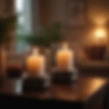 Candle Warmers Elevating Ambiance Cozy living space enhanced by candle warmers