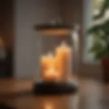 Elegant electric jar candle warmer showcasing modern design