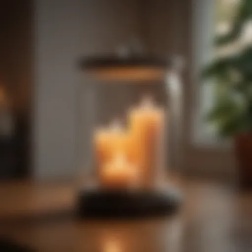 Elegant electric jar candle warmer showcasing modern design