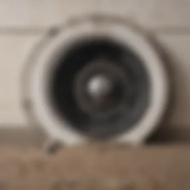 Debris buildup in a neglected dryer vent