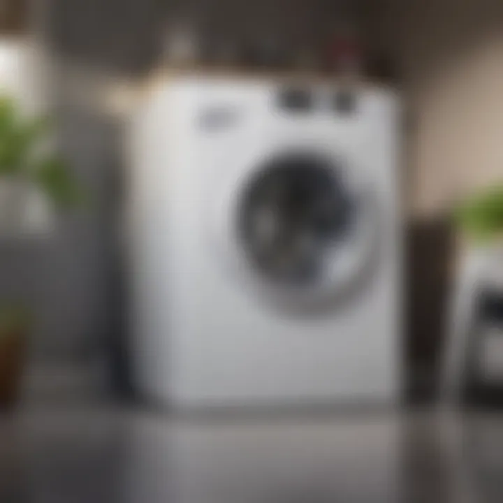 Quiet operation of a front load washer in a serene home environment