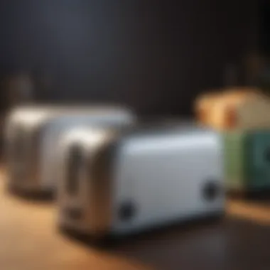 Diverse Toaster Designs An array of toasters showcasing various designs and features