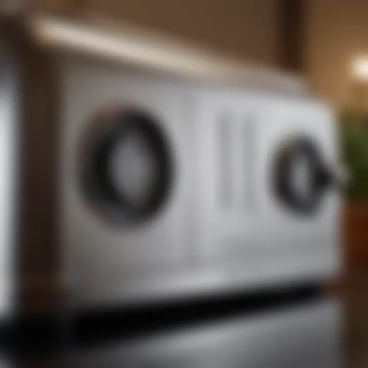 Close-up of toaster settings and control panel