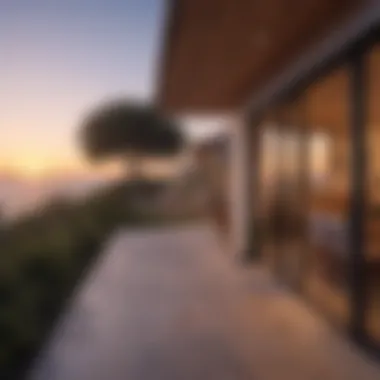 Patio with Sunset Views Outdoor patio of a beach house with stunning sunset views