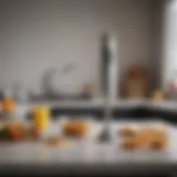 Elegant Braun stick blender showcasing sleek design