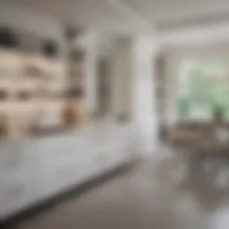 Elegant white cabinetry in a modern kitchen setting