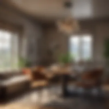 Cozy Dining Space Cozy dining space designed for both functionality and aesthetic appeal