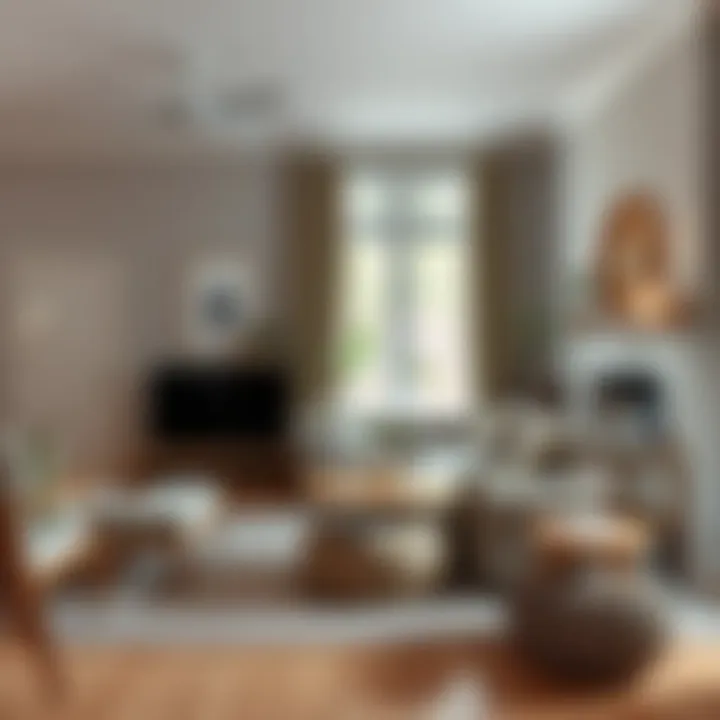 Stylish modern room incorporating country cottage furniture