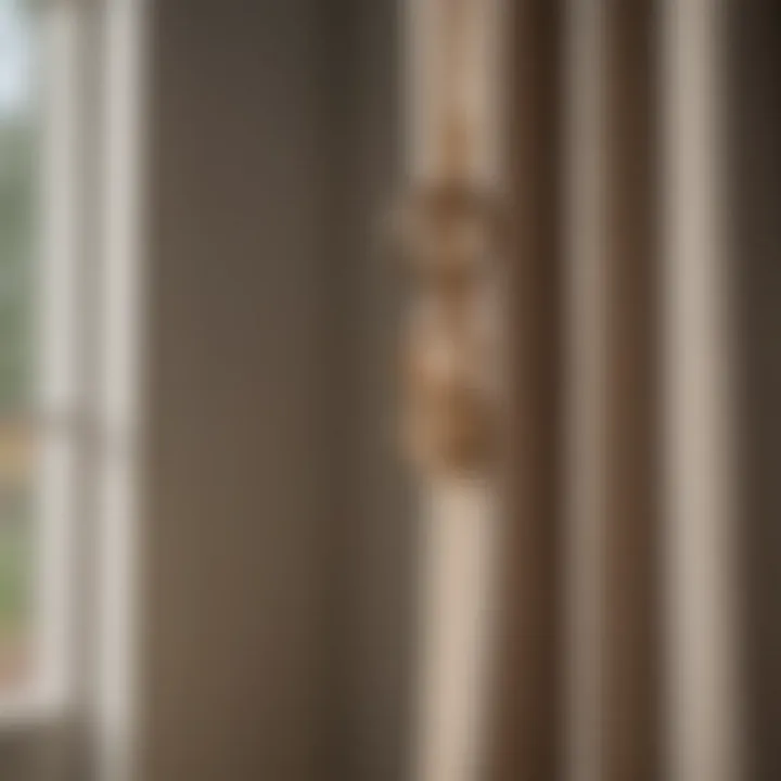 Artistic curtain rings that add charm to window treatments