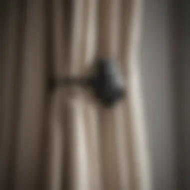 Functional and stylish curtain clips in a modern setting