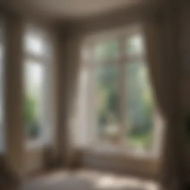 Comparison of curtain widths on various window styles