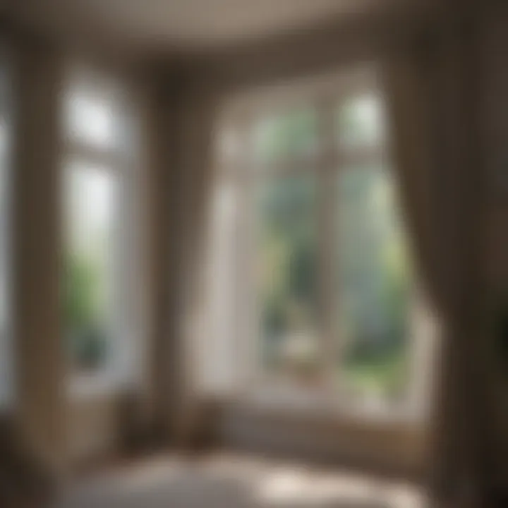 Comparison of curtain widths on various window styles