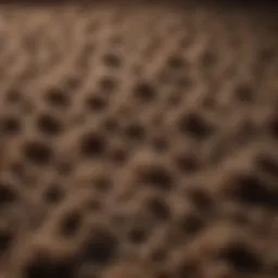 Luxurious deep pile carpet texture showcasing its plush fibers