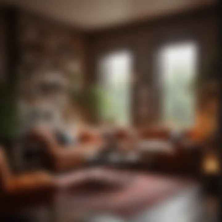 Cozy corner with plush furniture and warm colors