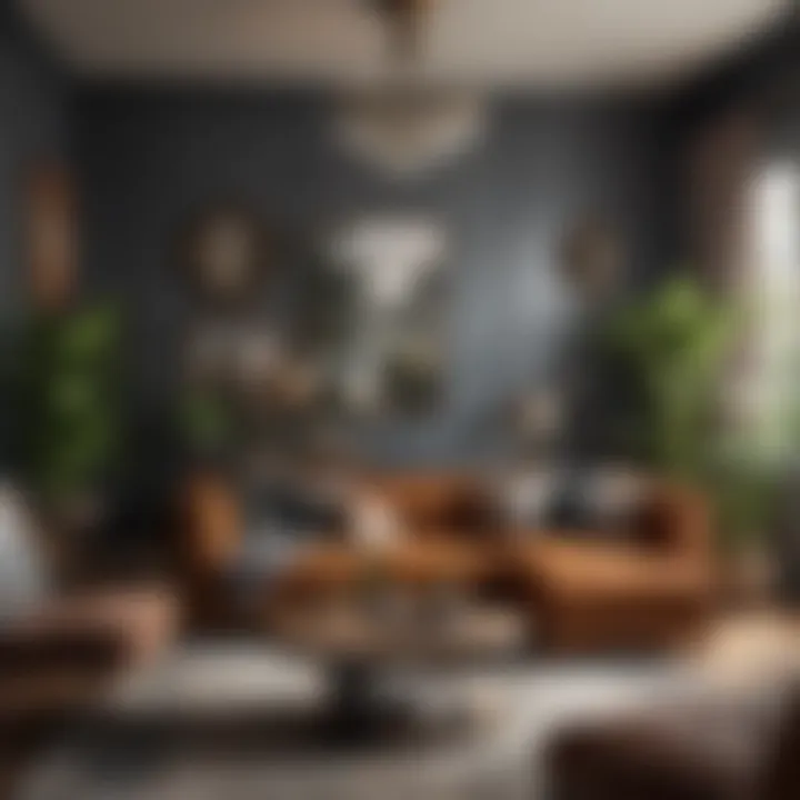 Eclectic living room featuring diverse decor styles