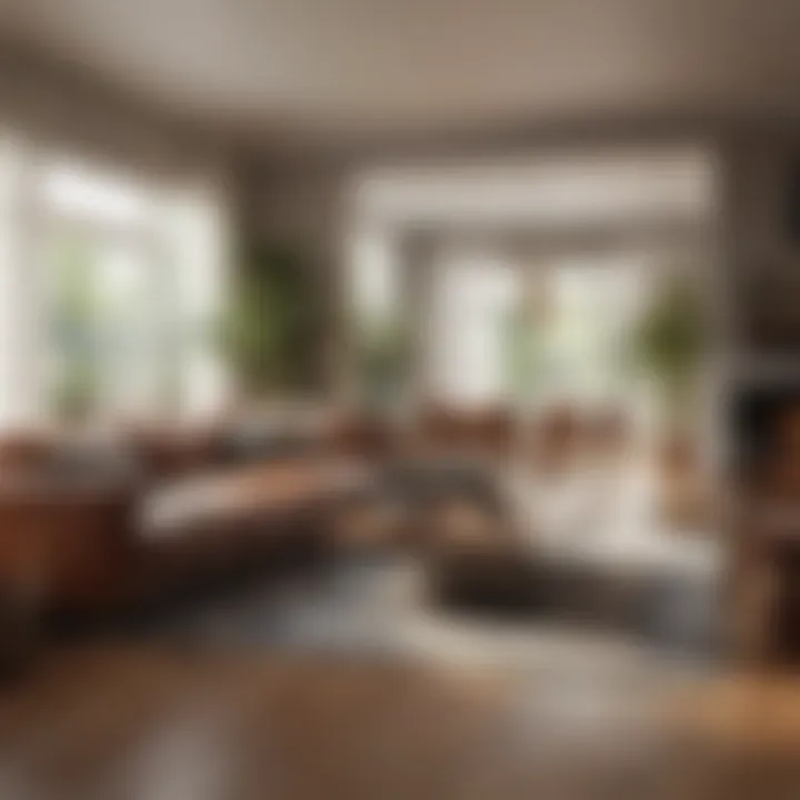 Spacious living room with functional layout