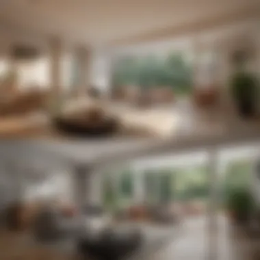 Dramatic Transformation of Living Spaces Before-and-after comparison of a home addition