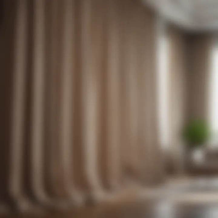 Sustainable materials used in wide curtain designs for eco-friendly interiors