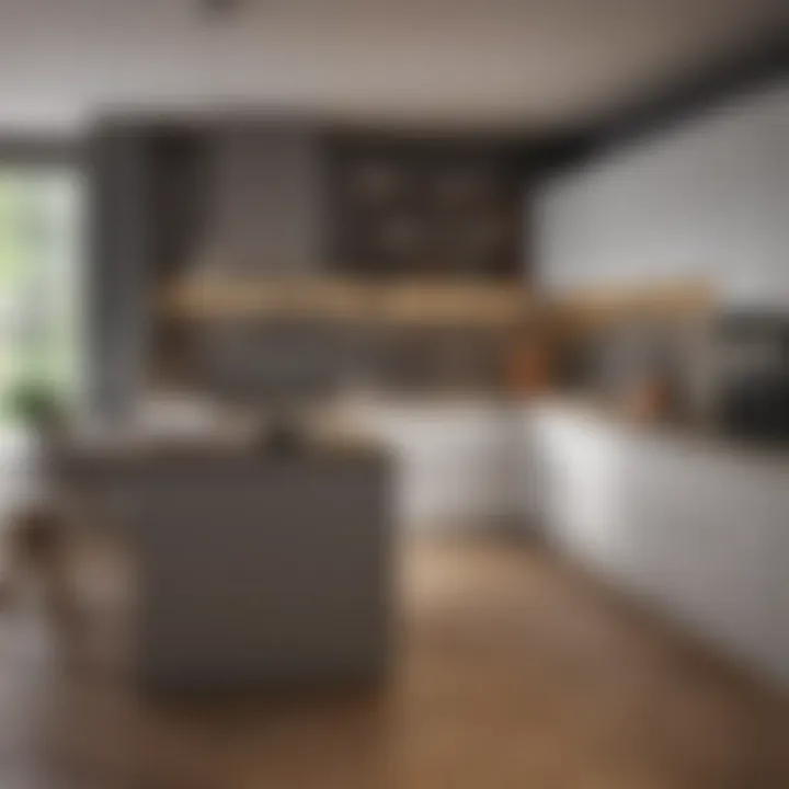 Elegant kitchen with a cohesive wall board design.