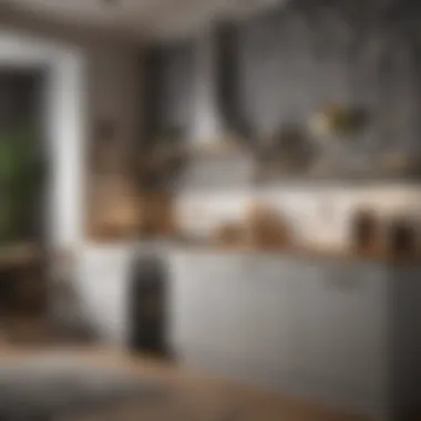 Sophisticated Wallpaper Options for Kitchen Walls Charming kitchen adorned with sophisticated wallpaper