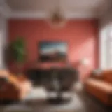 A beautifully decorated living room showcasing a spectrum of colors.