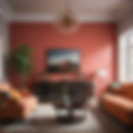 A beautifully decorated living room showcasing a spectrum of colors.