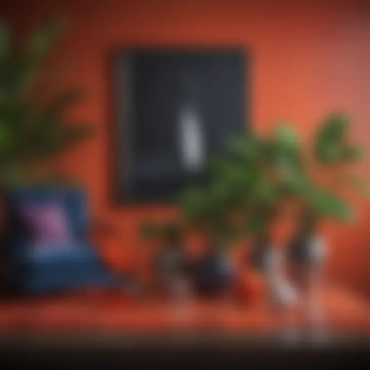 Vibrant color palette showcasing trending hues for modern interiors