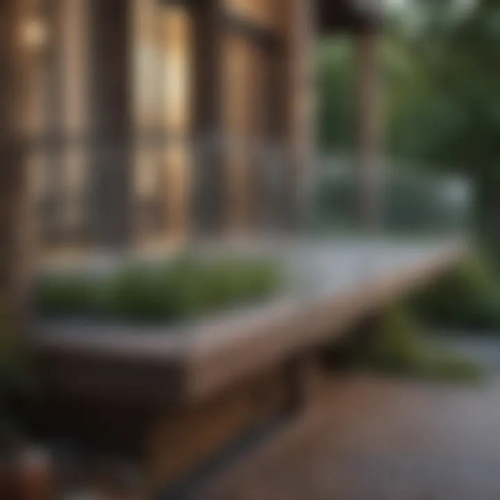 Versatile glass railing offering unobstructed views