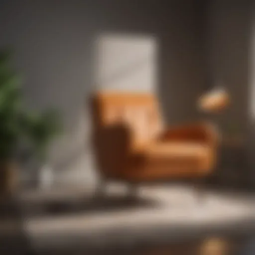 Vintage armchair showcasing mid-century modern design