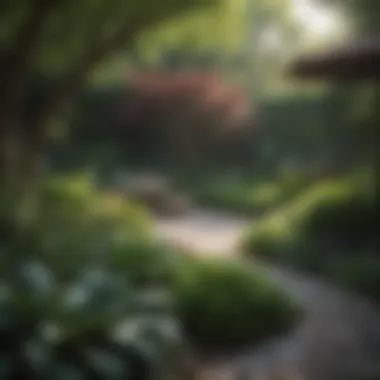 Thoughtful Shade Garden Layout A well-designed shade garden layout featuring diverse plant selections
