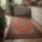 Elegant small area rug enhancing the kitchen ambiance