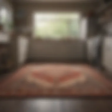 Safety features of small area rugs in kitchen spaces