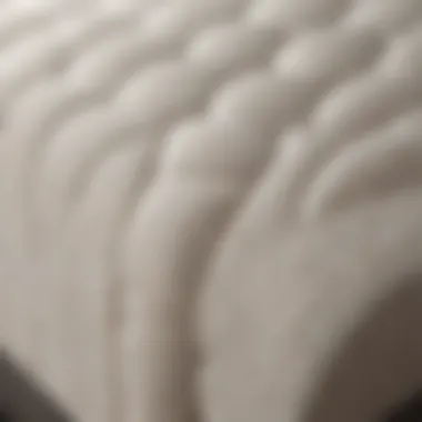 Close-up of Tempur-Pedic Air Adjustable Mattress showcasing its unique materials