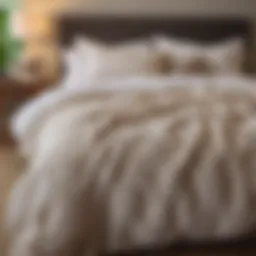 Luxurious texture of Barefoot Dreams duvet showcasing its softness