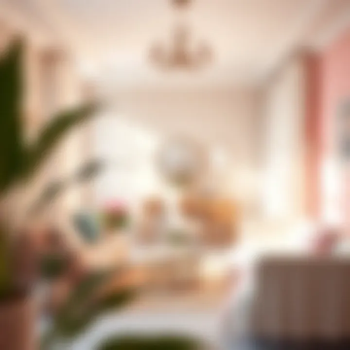 Inviting guest room featuring pastel shades