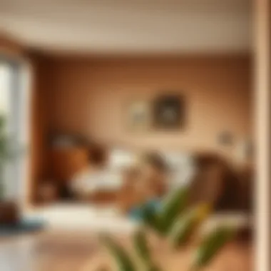 Comfort in Earth Tones Warm earth-toned guest room with cozy decor