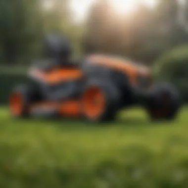 Innovative lightweight lawn mower with advanced technology