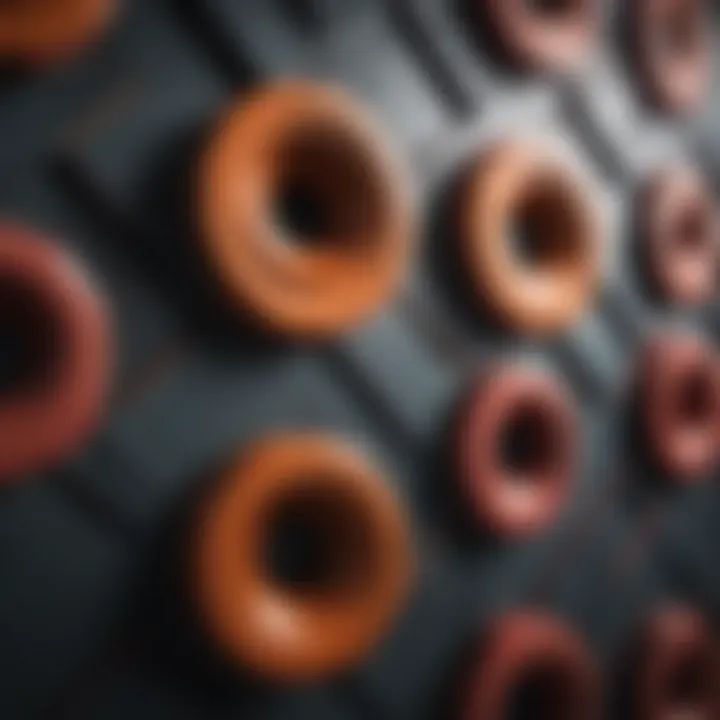 Vibrant wallpaper showcasing modern geometric patterns
