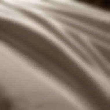 Bamboo sheets showcasing their breathable texture