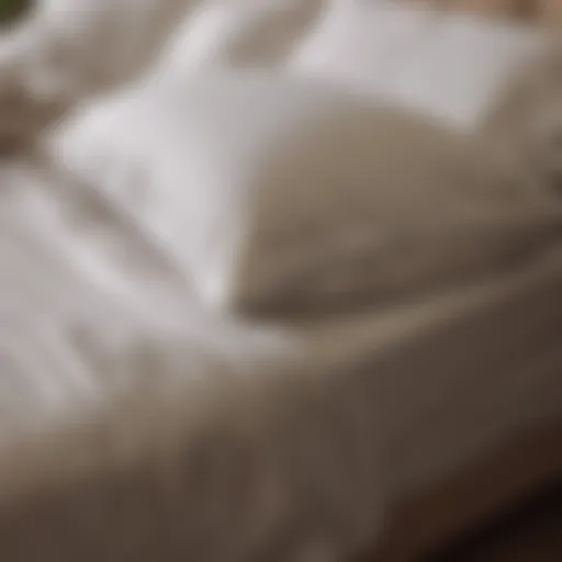 Luxury cotton sheets elegantly displayed on a bed