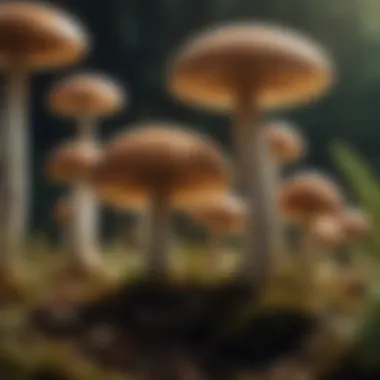 A detailed look at mushroom spores and growth medium