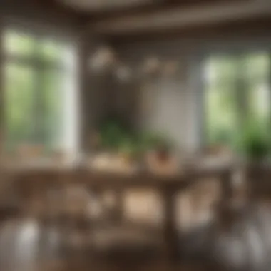 Modern Twist on Farmhouse Style Stylish farmhouse table with a modern twist