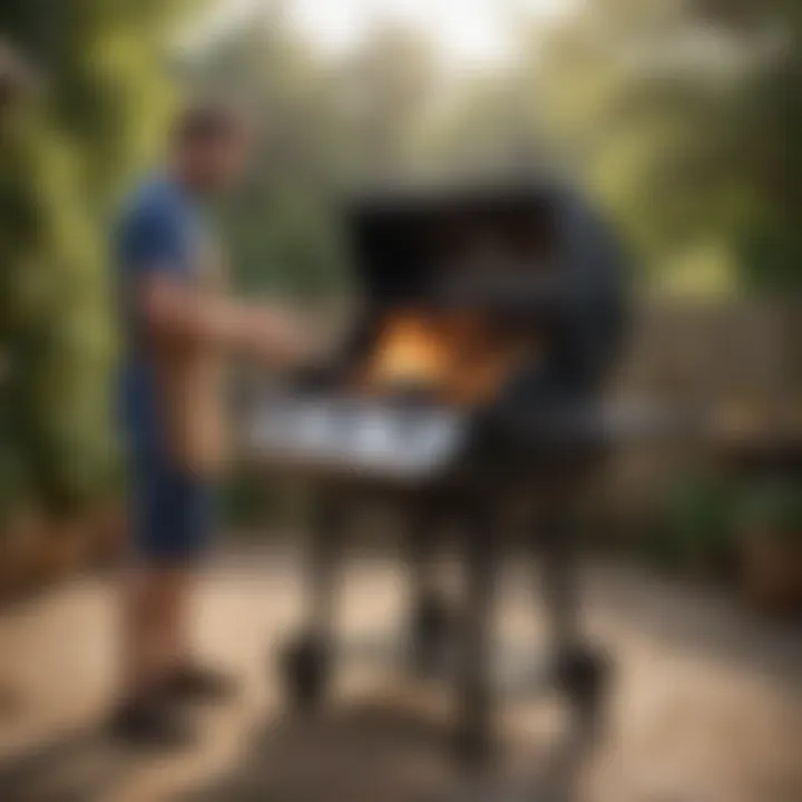 Illustration of gas barbecue maintenance practices for longevity