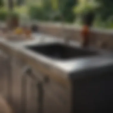 BBQ Sink Maintenance Tools Maintenance tools for outdoor BBQ sink care