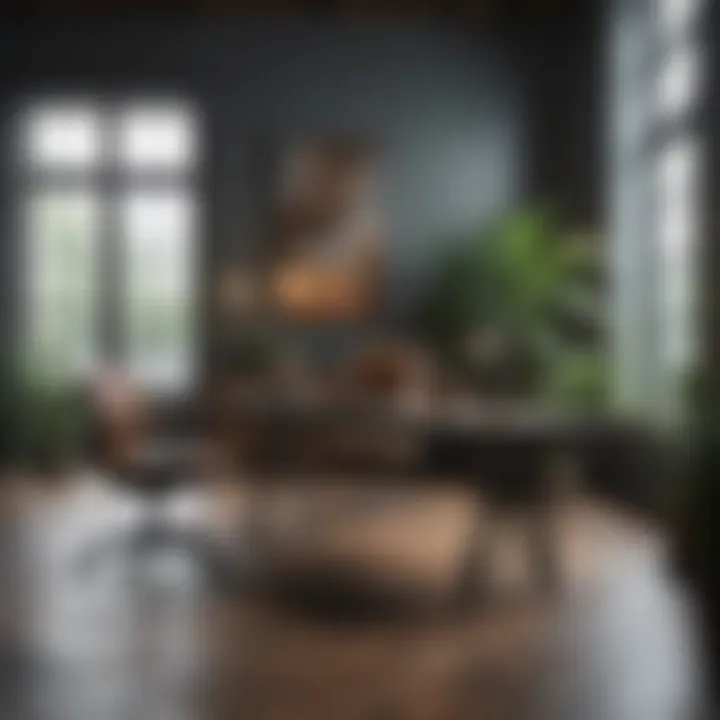 An elegant workspace featuring a balanced color palette to enhance focus and productivity.