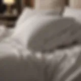 Luxurious bed sheet texture showcasing fine craftsmanship